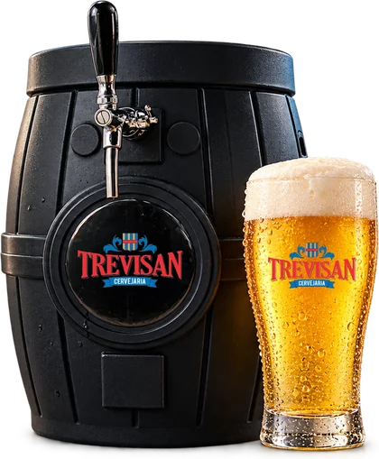 Chopeira da Cervejaria Trevisan servindo chopp Pilsen em uma festa